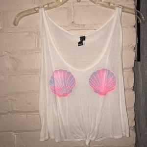 Windsor Seashell Crop Top👚